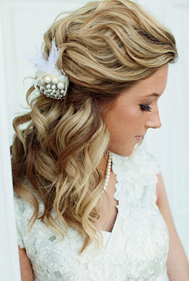 half-up half-down hair style