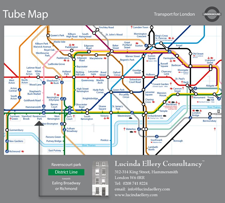 District Line London Map